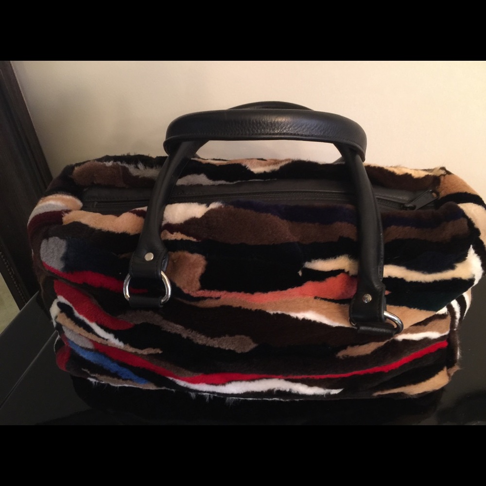 Sheared Mink multicolor Bag
